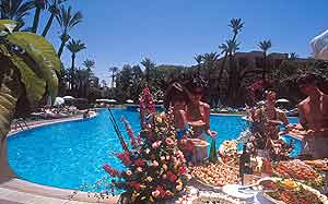 La piscine hôtel marakech - hotel Kenzi Semiramis
