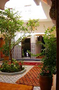 Le patio du Riad Privatif marrakech maisons hotes Riad Les Oliviers 