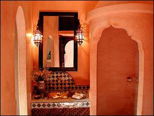 Salle d'eau de la chambre Khadra Marrakech riads - Riad Dar Milouda
